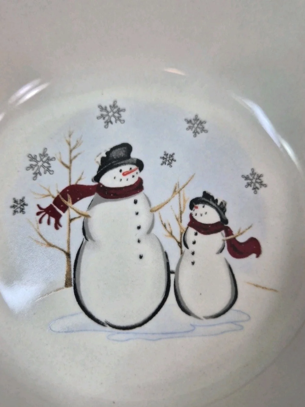 Royal Seasons Stoneware Snowman Christmas Bowls Set Of Three 6